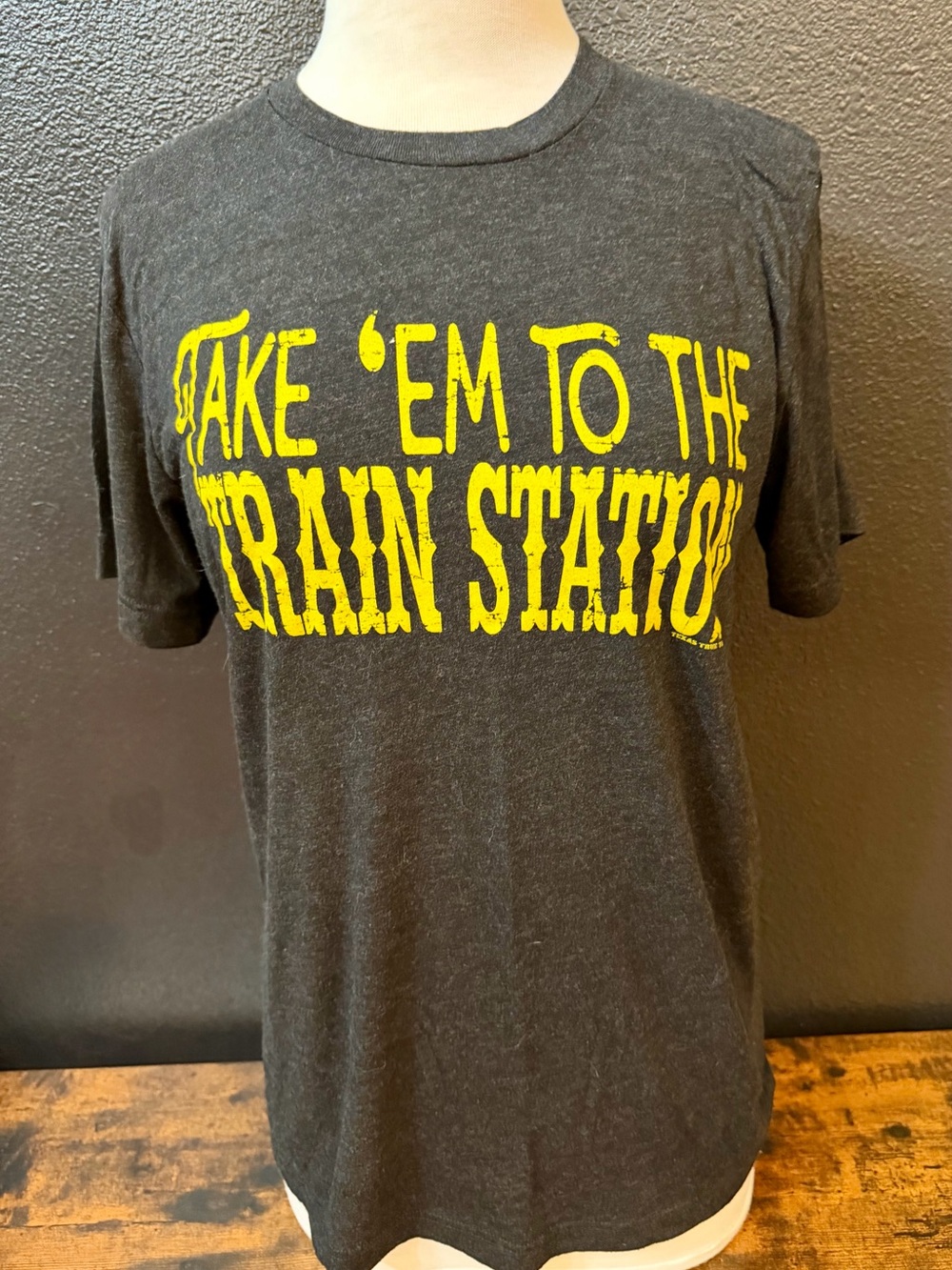Women’s Graphic T 'Take 'Em to the Train Station' Black Tee - Texas True Threads